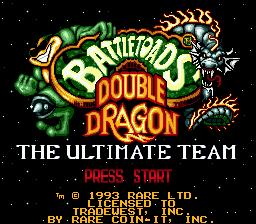   BATTLETOADS AND DOUBLE DRAGON